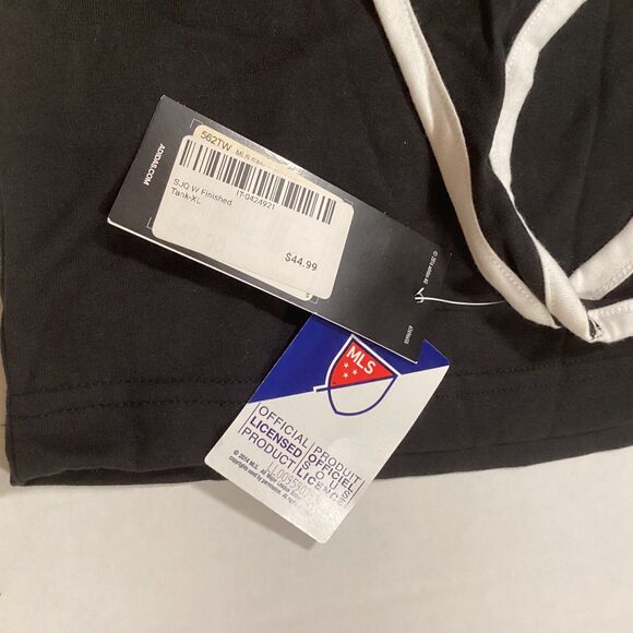 NWT Womans Adidas XL San Jose Quakes Tank Top Black And White - Picture 8 of 8